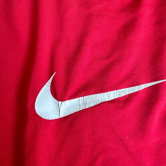 Nike Pro Combat Red Drifit Fitted Tee - Men's Large - Picture 5 of 9